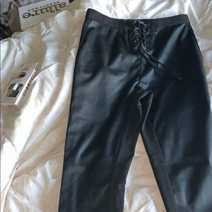 BCBG Faux leather legging